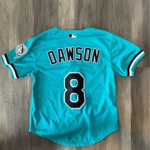 Authentic Mesh BP Jersey Florida Marlins 1995 Hall of Famer Andre Dawson